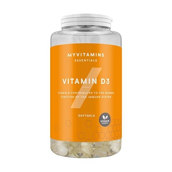 фото дієтична добавка в капсулах myprotein vitamin d3 вітамін d3, 180 шт