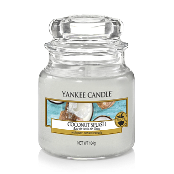 фото ароматична свічка в банці yankee candle coconut splash, 104 г
