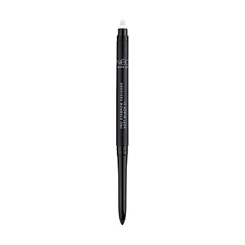 фото олівець для брів neo make up pro eyebrow designer, 01 soft black, 0.3 г