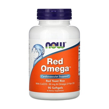 фото дієтична добавка в капсулах now foods red omega червона омега, 90 шт