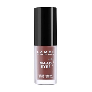 фото рідкі матові тіні для повік lamel make up maad eyes eyeshadow 402, 5.2 мл