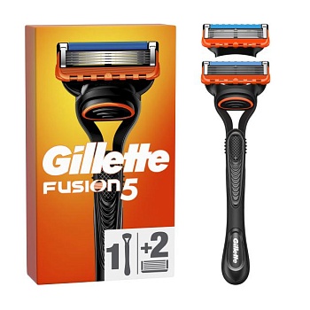 фото станок для гоління gillette fusion5 чоловічий, з 2 змінними картриджами