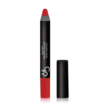 фото матова помада-олівець для губ golden rose matte crayon lipstick 07, 3.5 г