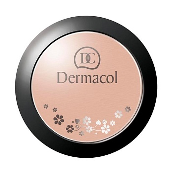 фото мінеральна компактна пудра для обличчя dermacol mineral compact powder, 01, 8.5 г