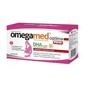 фото дієтична добавка в капсулах polski lek omegamed optima forte для вагітних жінок, 60 шт