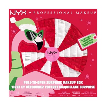 фото набір декоративної косметики nyx professional makeup pull-to-open surprise makeup box, 14 предметів