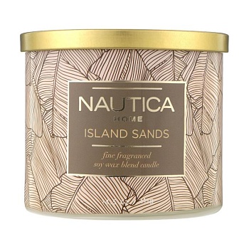 фото ароматична свічка nautica island sands fine fragranced candle острівні піски, 411 г
