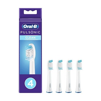 фото змінні насадки для електричної зубної щітки oral-b pulsonic clean, 4 шт