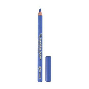 фото стійкий олівець для очей dermacol 12h true colour eyeliner, 02, 2 г